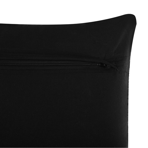 Dekokissen KARUR Baumwolle 45 x 45 cm Braun Blumenmuster