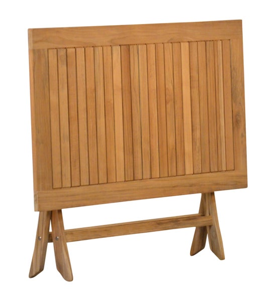 Klapptisch Holz Garten Terrasse Camping Teak Tisch praktisch klappbar Balkontisch 120 x 70 cm wetterfest massiv premium