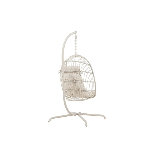 Trezza Hängesessel mit Stativ beige. 75 X 70 X 198 cm