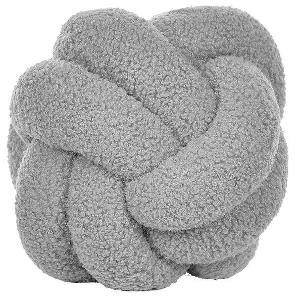 Dekokissen MALNI Bouclé 19 x 19 cm Grau Ohne Muster