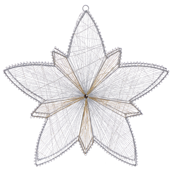 Dekorativer Stern aus Metalldraht