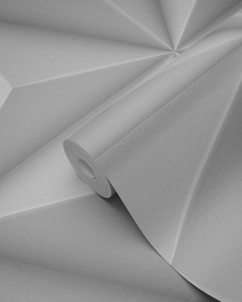Origin Wallcoverings Tapete 3D-Muster Hellgrau - 53 cm x 10.05 m - 347815