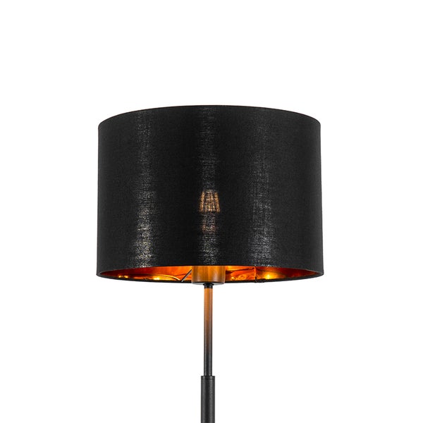 Moderne Stehlampe schwarz mit Gold - VT 1