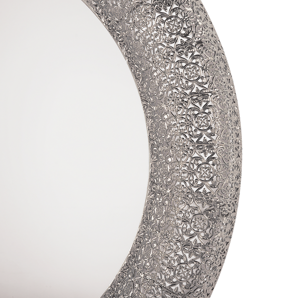 Wandspiegel CHANNAY 80 cm 80 cm Metall Silber
