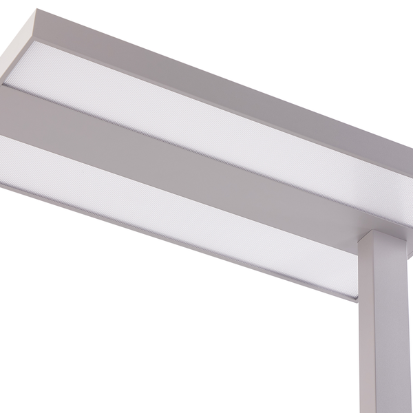 LED Stehlampe TAURUS mit Dimmer Metall Silber