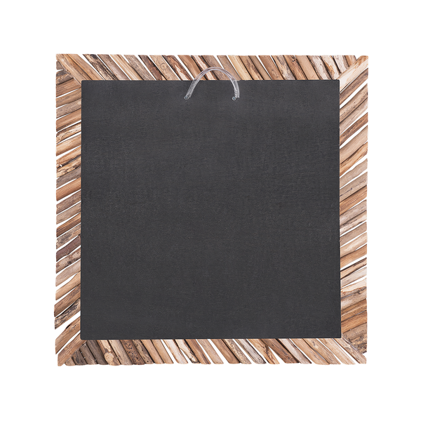 Wandspiegel KANAB 60 cm 60 cm Teakholz Braun