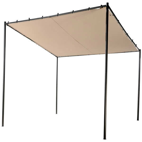 Pavillon VIMINO Metall 282 cm 294 cm Taupe