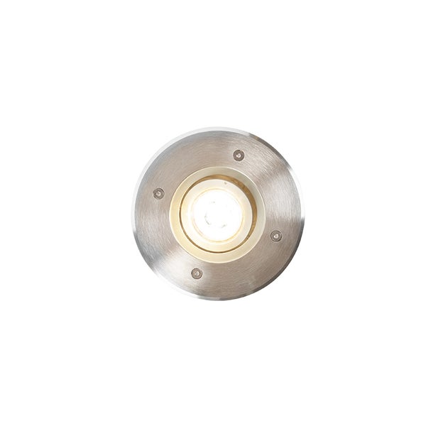 Moderner Bodenstrahler Stahl 13,5 cm IP67 - Basic Round