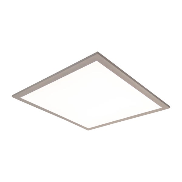 LED Panel-Deckenleuchte NICO, funktionelle Deckenleuchte aus Metall und Kunststoff in weiß, mit festverbauten LED und vielen Funktionen, ideal für Büro, Praxis oder Werkstatt, ca. 45 x 45 cm