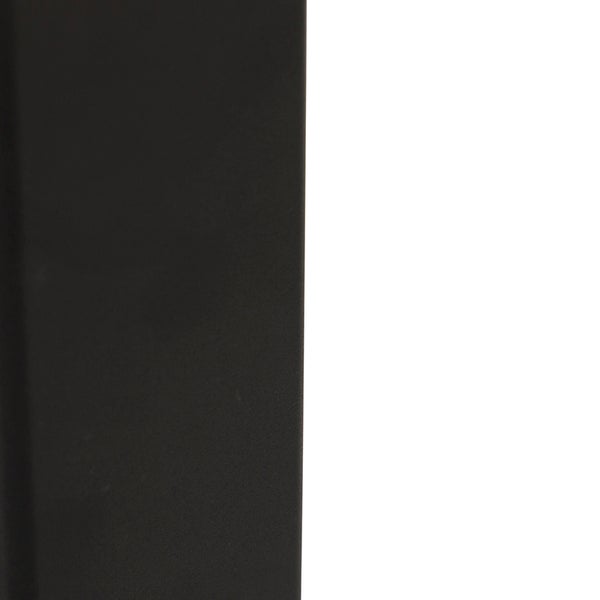 Stehende Außenlampe schwarz mit opalweißem Schirm 30 cm - Dänemark