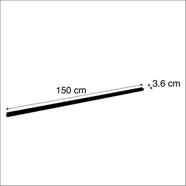 Schiene 150 cm weiß für 3-Phasen-Schiene
