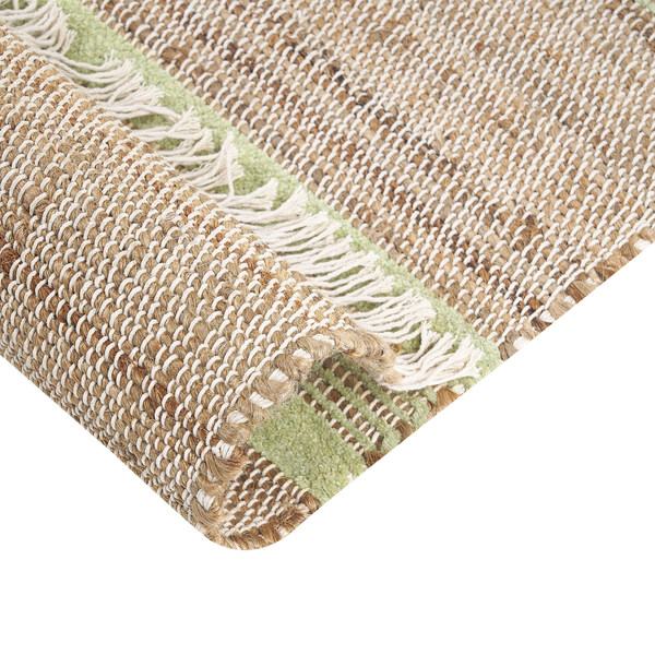 Teppich TALPUR Hellgrün 160 x 230 cm Jute