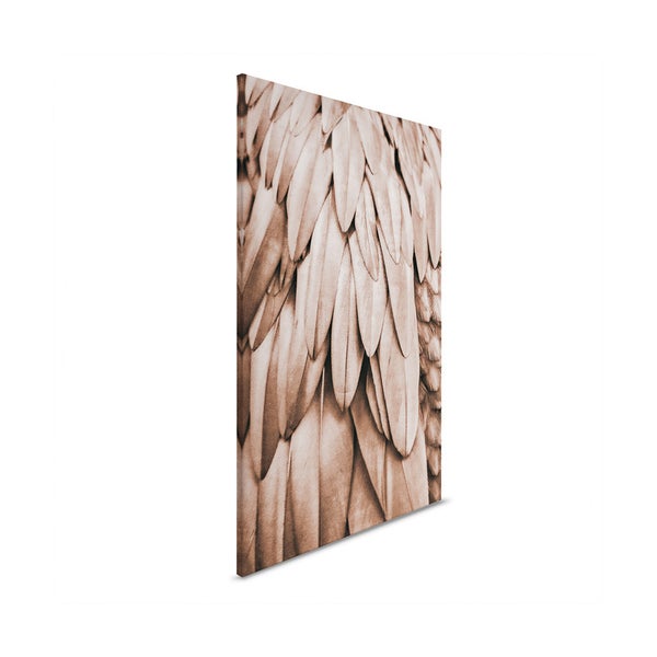 Leinwandbild mit Feder-Motiv