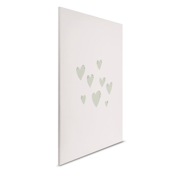 Leinwandbild mit Herzmotiv