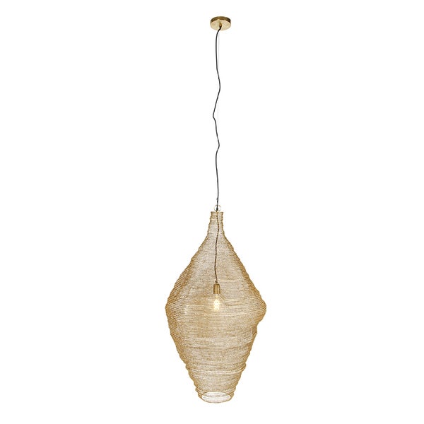 Orientalische Hängelampe Gold 60 cm - Nidum L.