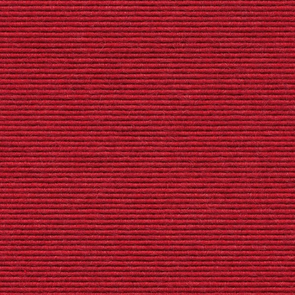 Rips-Teppichboden mit Linienstruktur in Rot