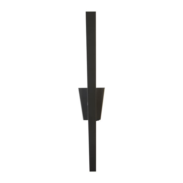 LED Wandleuchte TREVOR schwarz,  Wandlampe Metall und Kunststoff in Schwarz,, mit fest verbauten LEDs, Wandbeleuchtung innen 62 x 10 x 4,5 cm