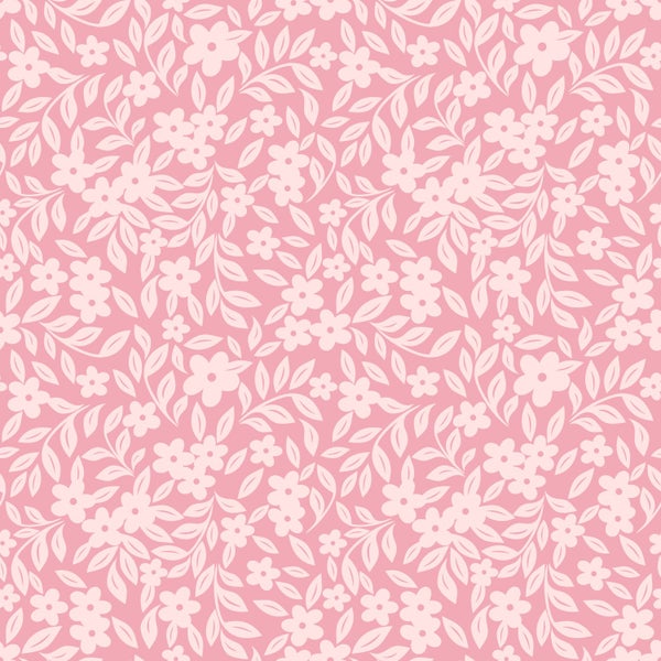 ESTAhome Tapete Blumen Rosa - 50 x 900 cm - 131439