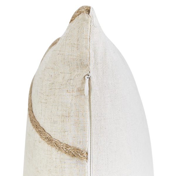Dekokissen 2er Set LICUALA 45 x 45 cm Beige Geometrisches Muster