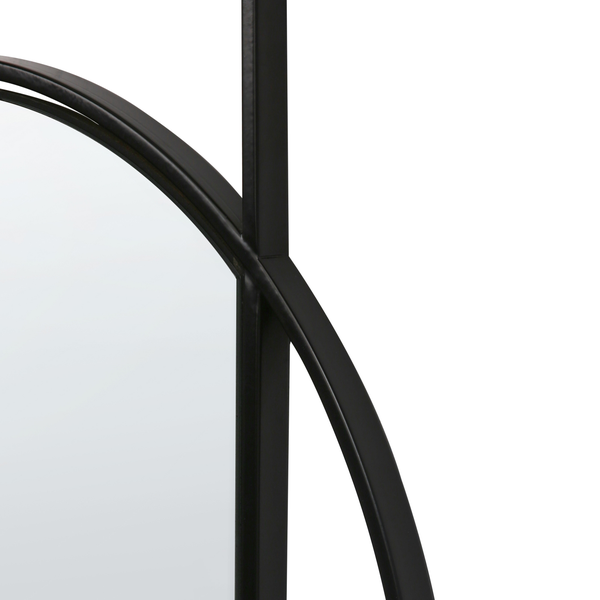 Wandspiegel AUXY 79 cm 70 cm Metall Schwarz