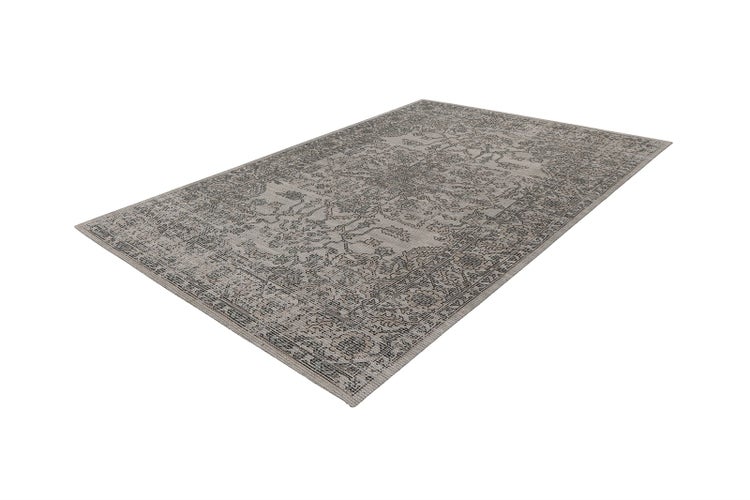 Flachflor Teppich Uluru Grün / Taupe Vintage 160 x 230 cm