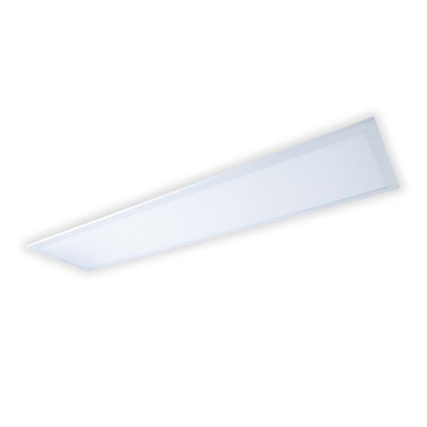 LED Aufbaupanel NICOLA, Aufbauleuchte aus Metall und Kunststoff mit fest verbauten LEDs in neutralweiß, Panel für Innenräume 119,5 x 29,5 cm