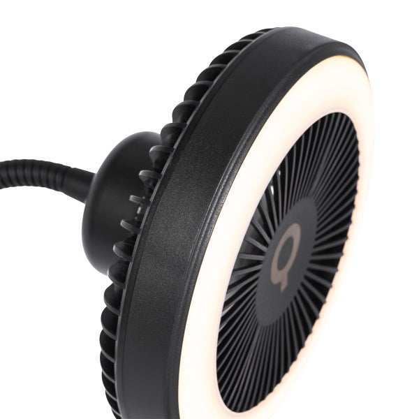 Standventilator schwarz inkl. LED dimmbar - Dores