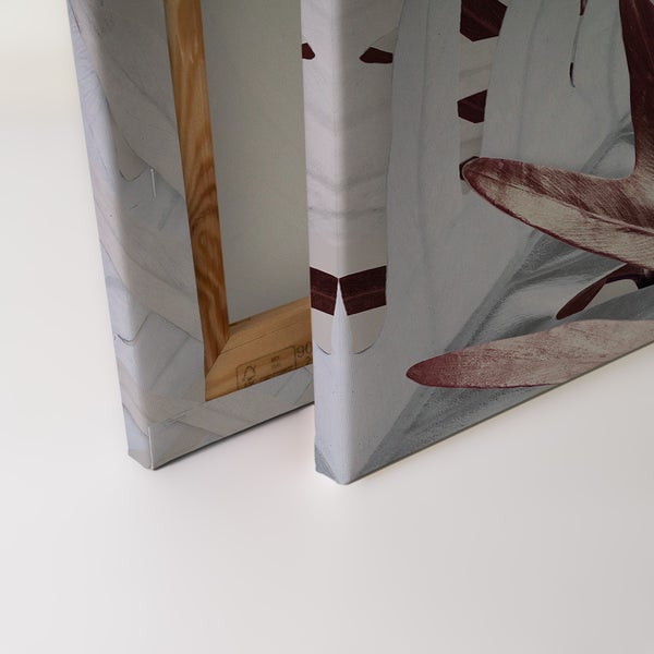 Wandbild auf Keilrahmen aus Holz mit abstraktem Motiv