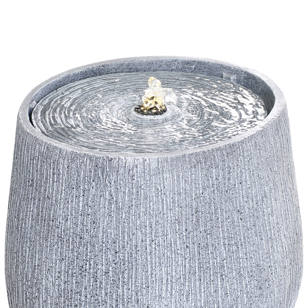 Gartenbrunnen LED CASCATA Grau