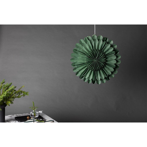 Järvsön Weihnachtsstern mit Licht Papier Ø60 cm Pendelleuchte grün. 60 X 21 X 60 cm