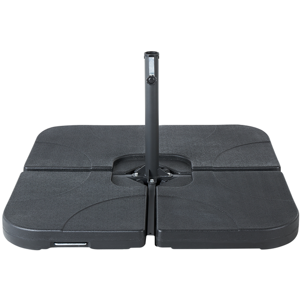 Sonnenschirmständer aus Kunststoff mit Stahlrohr