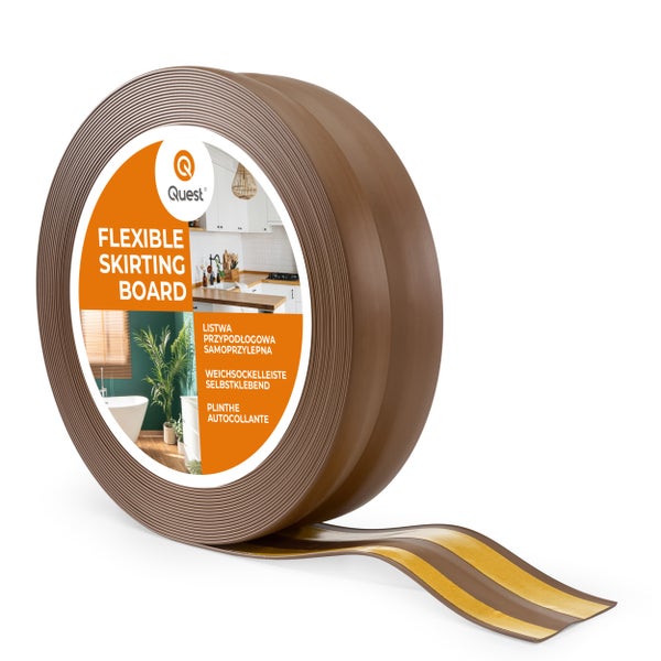 Quest flexible Weichsockelleiste selbstklebend auf Rolle zur einfachen Montage an Bodenübergängen