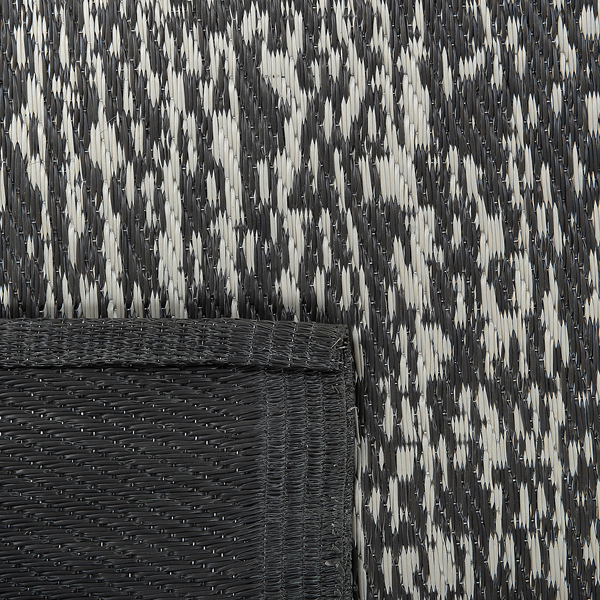 Outdoorteppich BALLARI Schwarz 120 x 180 cm