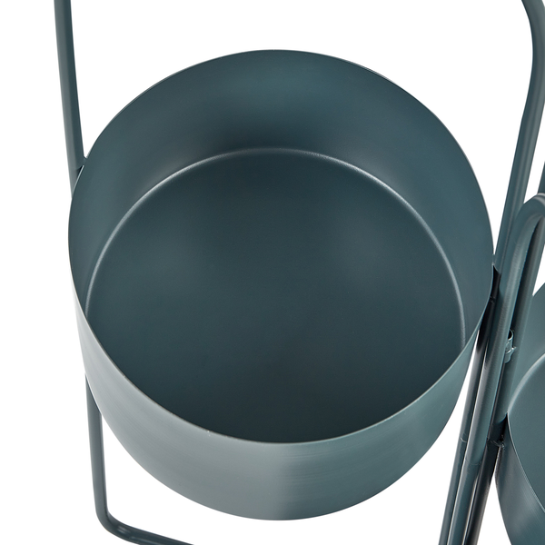 Pflanzenständer COLUTENA Metall 56 cm Dunkelblau