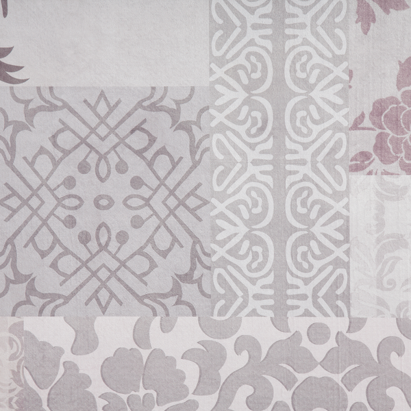 Tapete mit floralen und geometrischen Mustern