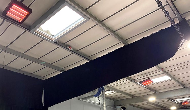 Infrarotpanel Quality Heating Master 6000W 3-stufig Ultra Low Glare IPX5 schwarz inkl. schnelle Wärmeproduktion & Zonenbeheizung