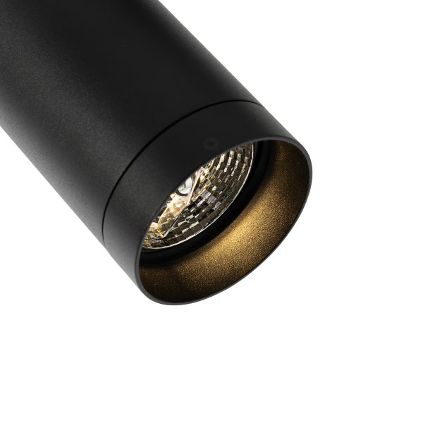 Modernes 1-Phasen-Schienensystem mit 5 Strahlern AR70 schwarz - Jeana Luxe