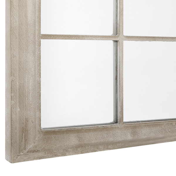 Nahaufnahme eines Fensters mit Rahmen