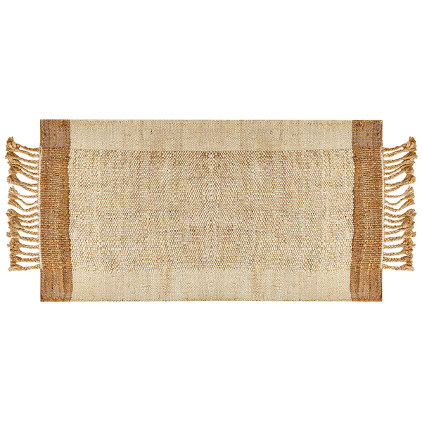 Teppich DEDEMLI Beige 80 x 150 cm Jute