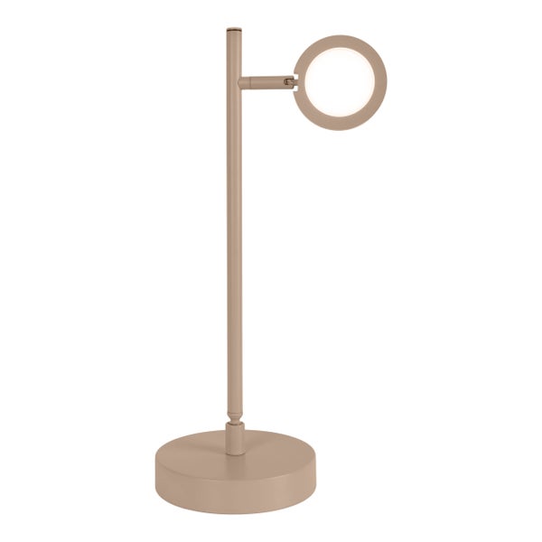 Tischleuchte mit rundem Lampenkopf