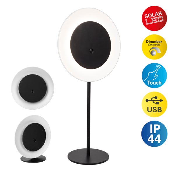 Solarlampe mit USB-Anschluss und Solarpanel