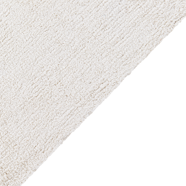 Teppich ASTAF Cremeweiß 140 x 200 cm Baumwolle