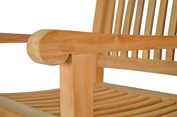 Teak Sessel Gartenstuhl Teakholz Massivholz premium für Garten und Terrasse