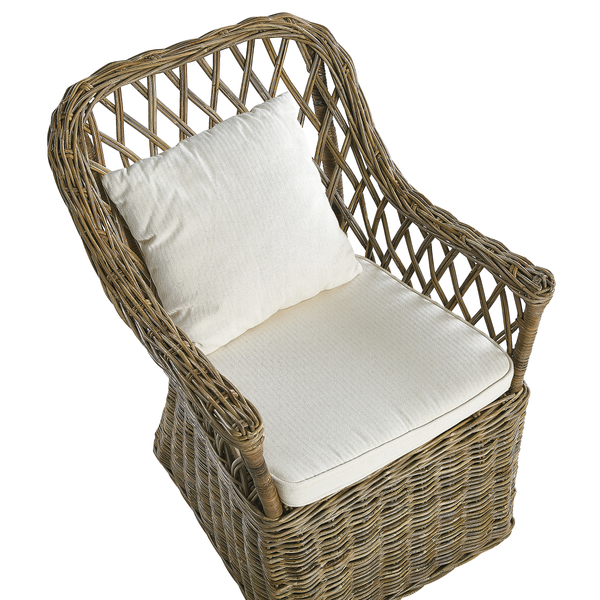 Gartensessel MAROS Rattan Naturfarben