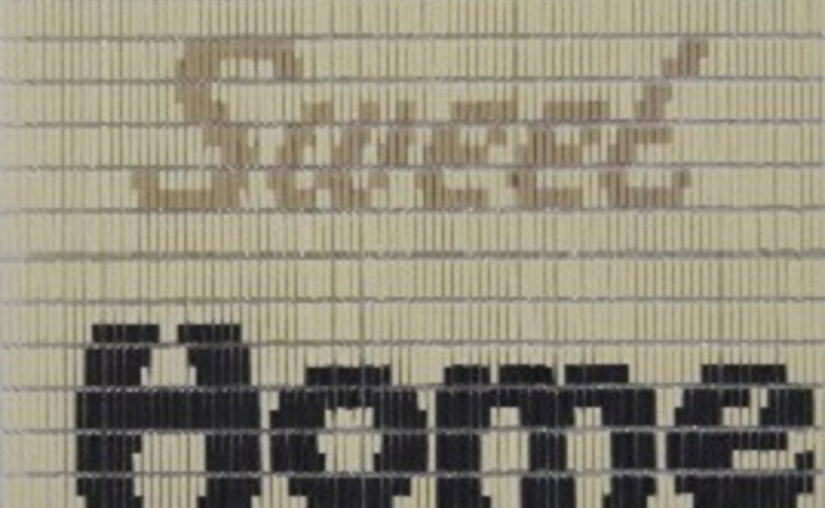 Fliegenvorhang Kunststoffhülsen S0832 - Trautes Heim, Glück allein - 90cm x 210cm