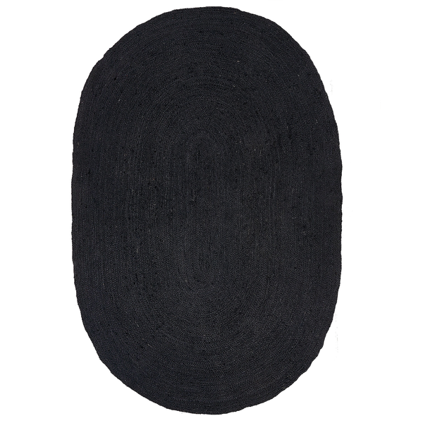 Teppich DEMIRCI Schwarz 160 x 230 cm Jute