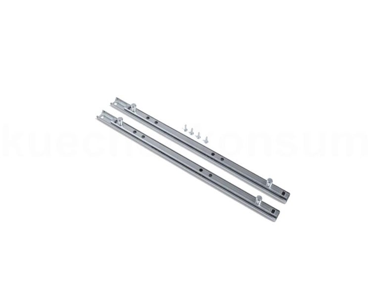 Schubladenauszug-Set aus Metall inklusive Befestigungsschrauben.