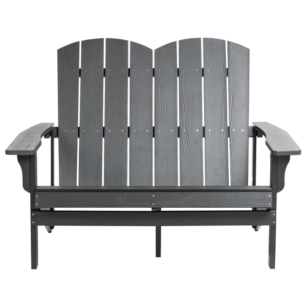 Doppelsitzer Adirondack Gartenbank aus Holz
