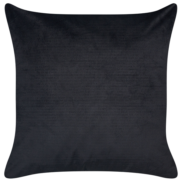 Dekokissen 2er Set YUZURI Samtstoff 45 x 45 cm Schwarz Tiermuster