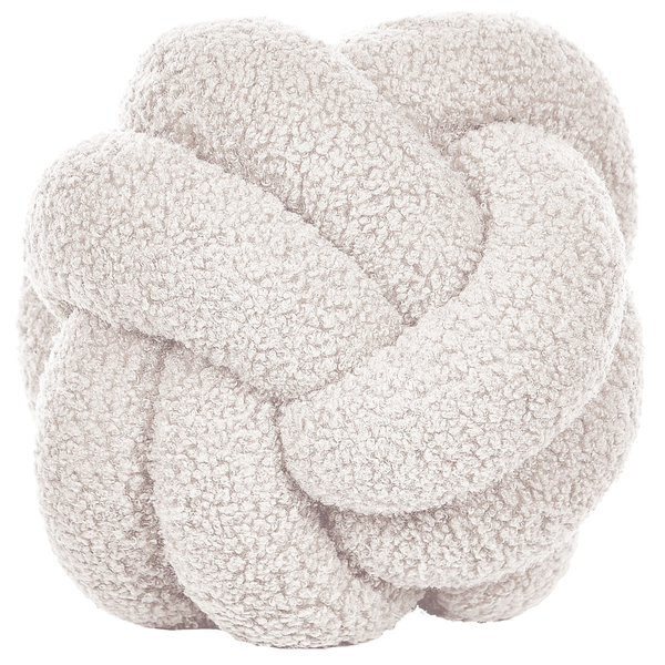 Dekokissen 2er Set MALNI Bouclé 19 x 19 cm Cremeweiß Ohne Muster